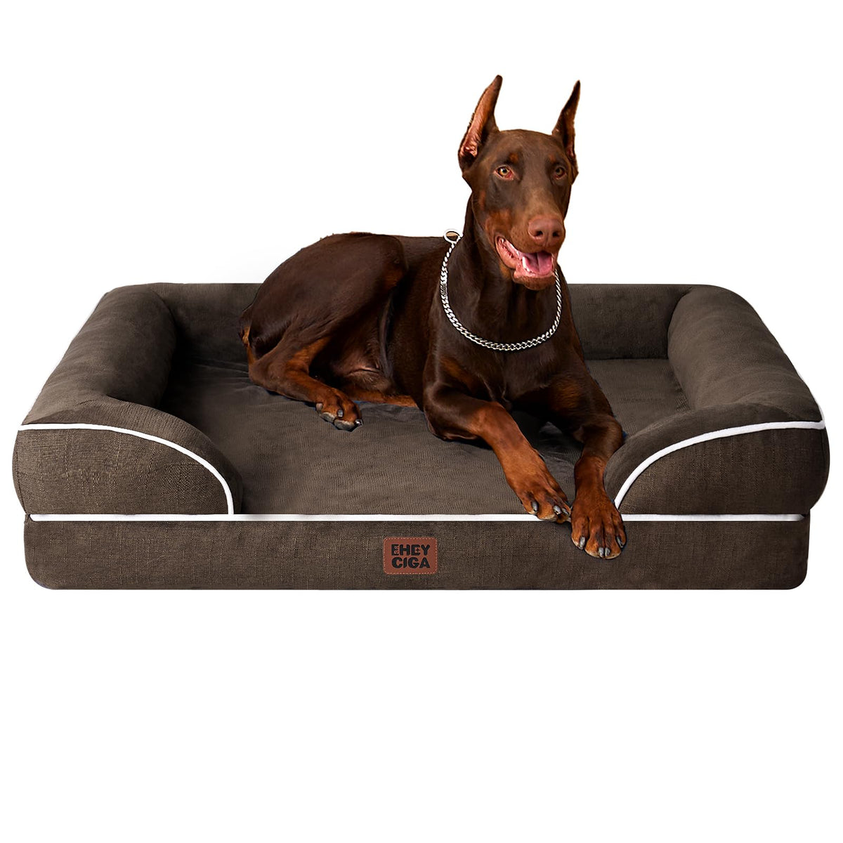 EHEYCIGA Orthopedic Extra Large Dog Bed, Waterproof Washable XL Pet Bed 44"