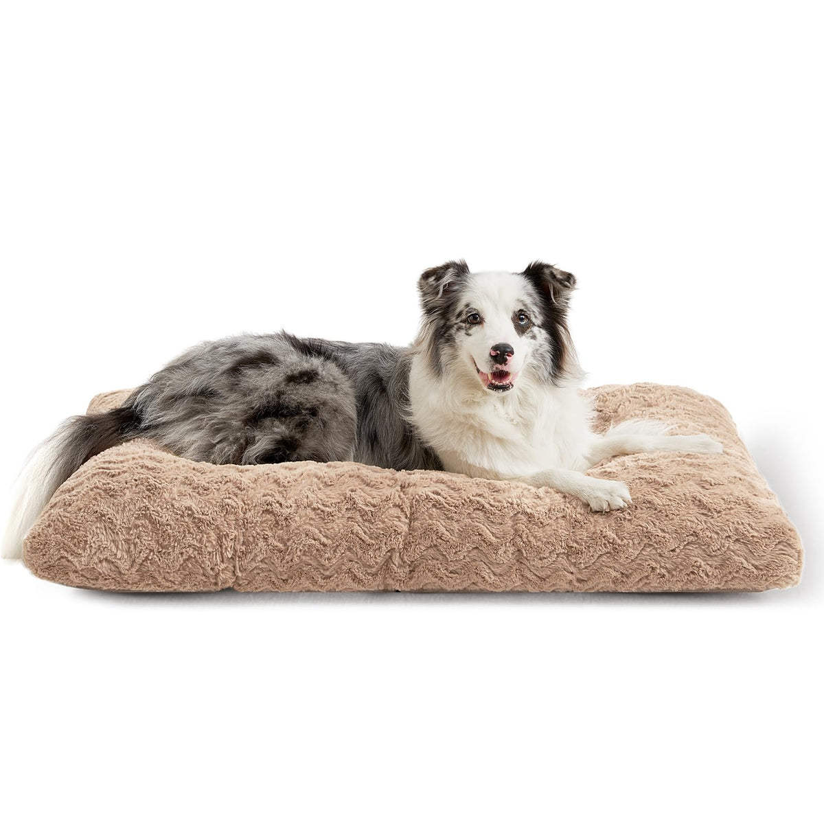 EHEYCIGA Washable Large Dog Bed for Crate, 35x23 Inch Pet Bed, Grey