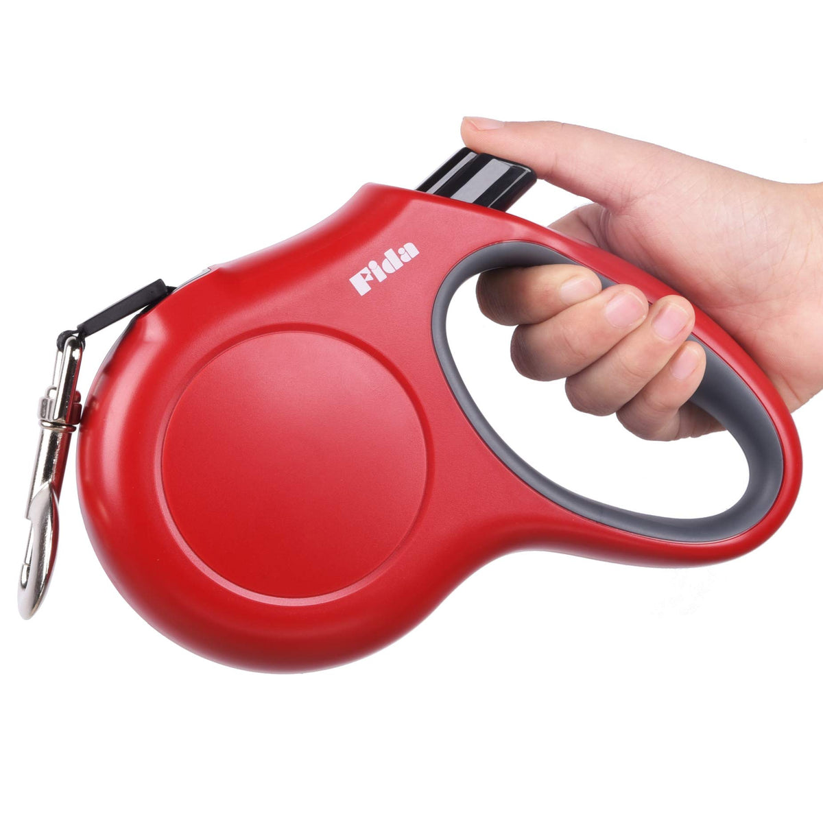 Fida Retractable Dog Leash, 16 ft Dog Walking Leash for Small Dogs up to 26 lbs, 360° Tangle Free, Black