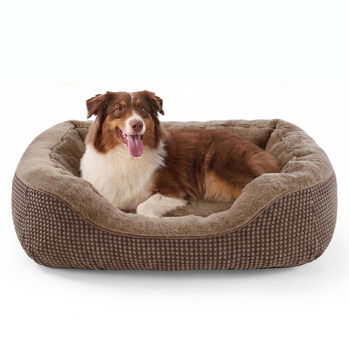 INVENHO Small Dog Bed for Small Dogs, Cat Beds for Indoor Cats Washable, Orthopedic Dog Bed, Warming Soft Calming Sleeping Puppy Bed Durable Pet Bed with Anti-Slip Bottom S(20"x19"x6")