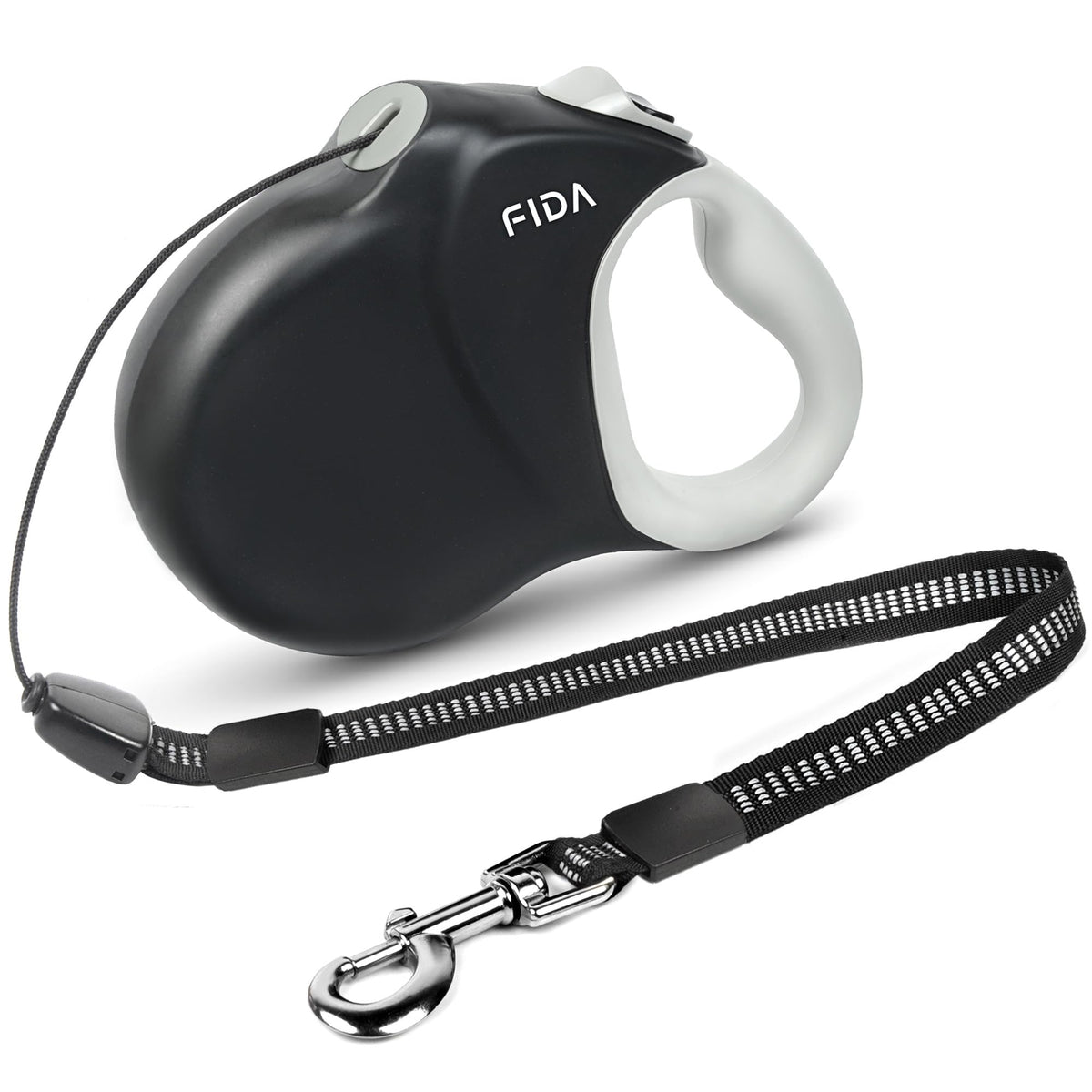 Fida Upgraded Retractable Dog Leash, 30ft, Heavy Duty, Black