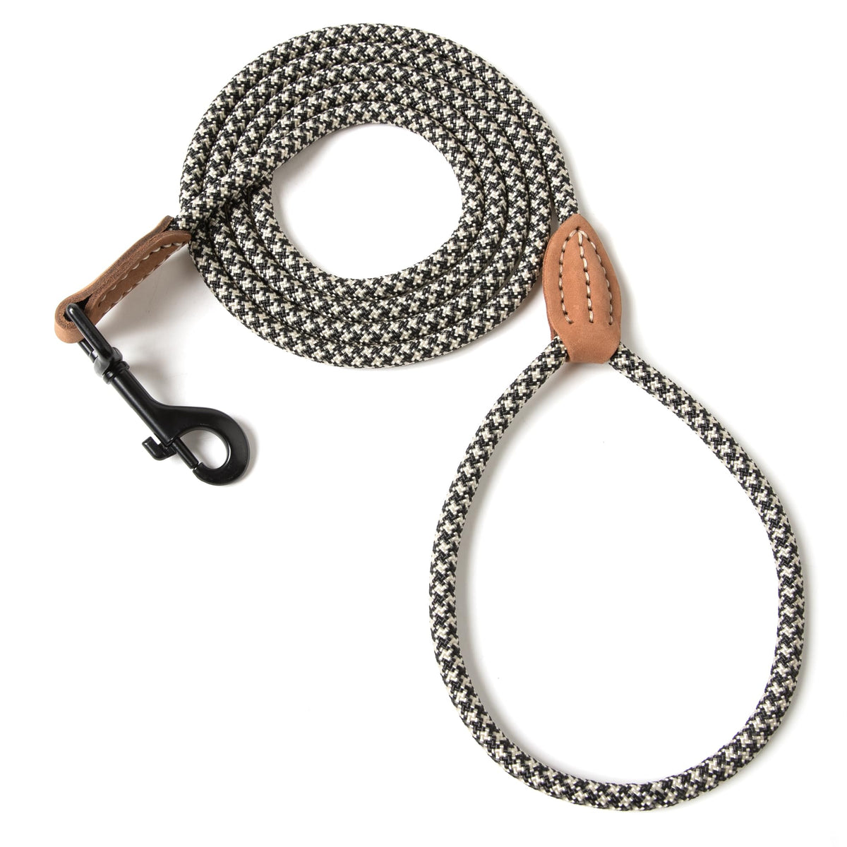 Mile High Life Dog Leash with Genuine Leather-Wrapped Ends, 4/5/6FT