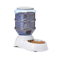 Amazon Basics Gravity Pet Food Feeder for Dogs and Cats, Easy to Clean, Easy to Fill, Removable Lid, 152fl.oz Capacity, Small