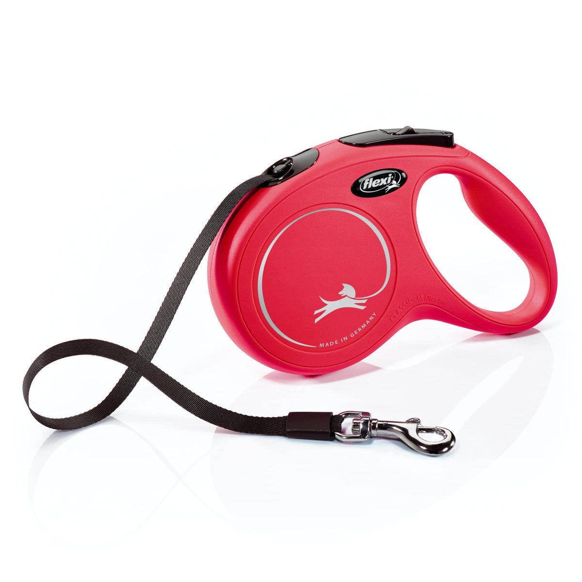 FLEXI® Classic Tape Retractable Dog Leash, Large, 26 ft - Black
