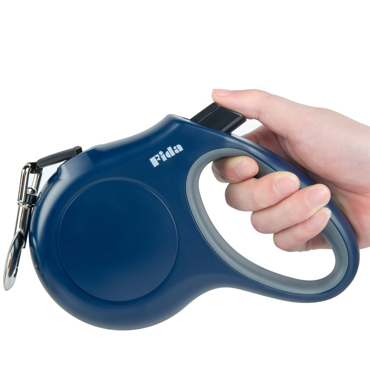 Fida Retractable Dog Leash, 16 ft Dog Walking Leash for Small Dogs up to 26 lbs, 360° Tangle Free, Black