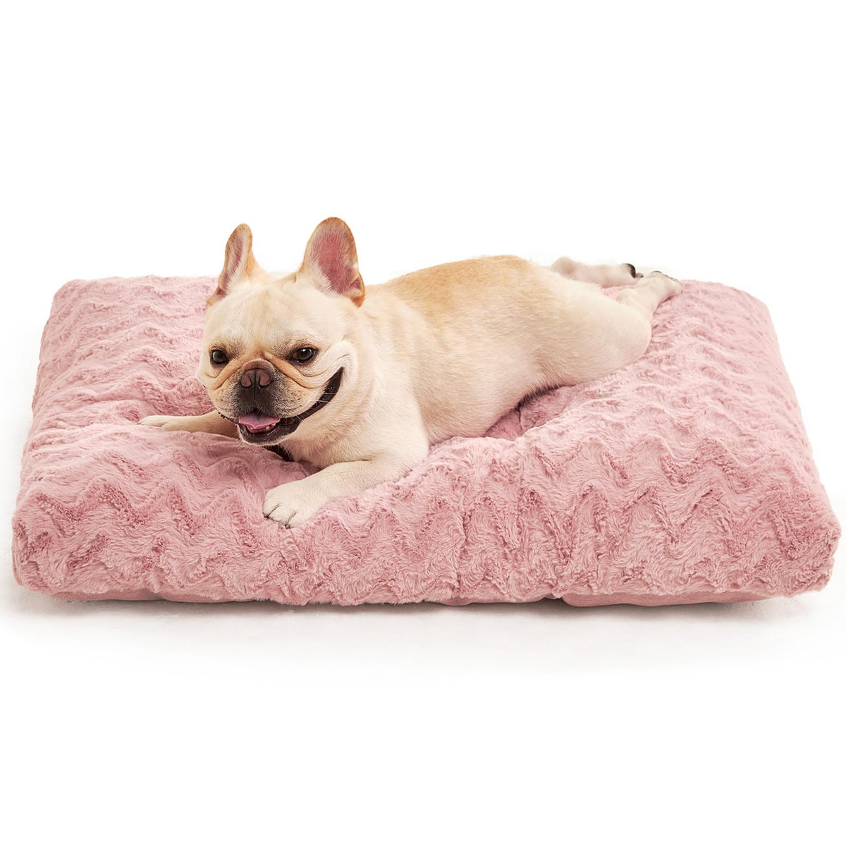 EHEYCIGA Washable Large Dog Bed for Crate, 35x23 Inch Pet Bed, Grey
