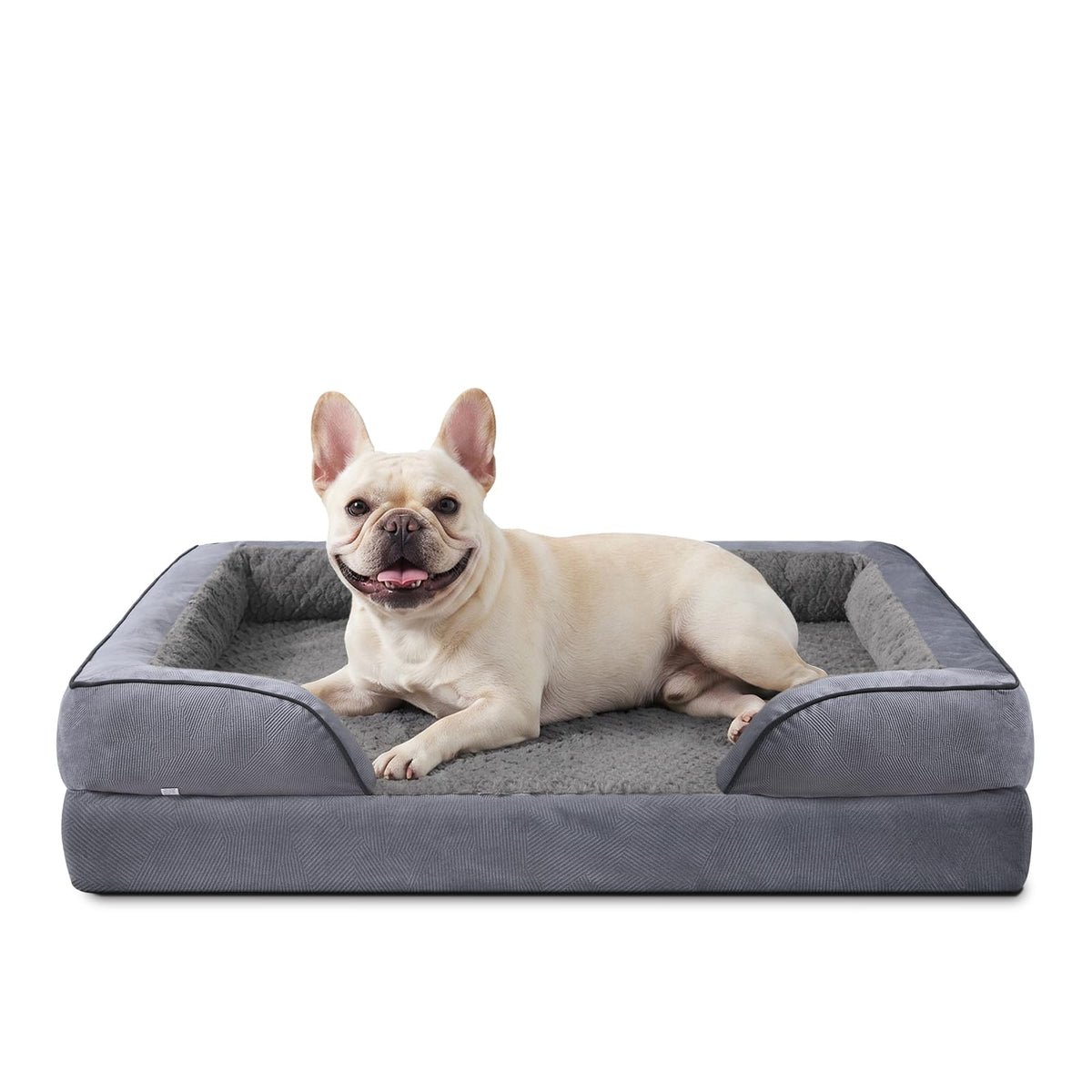 INVENHO Orthopedic Dog Beds Large Sized, XL Washable Dog Sofa with Egg-Crate Foam, Waterproof Lining and Non-Skid Bottom