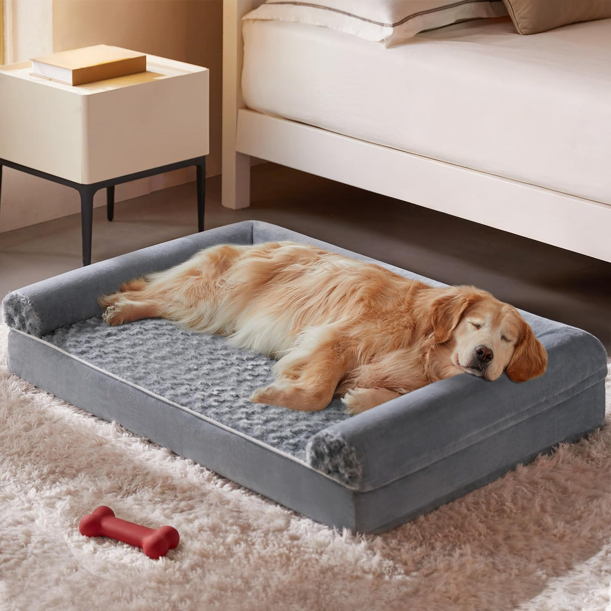 BFPETHOME Orthopedic Washable Large Dog Bed for Senior Dog Comfy Sleep