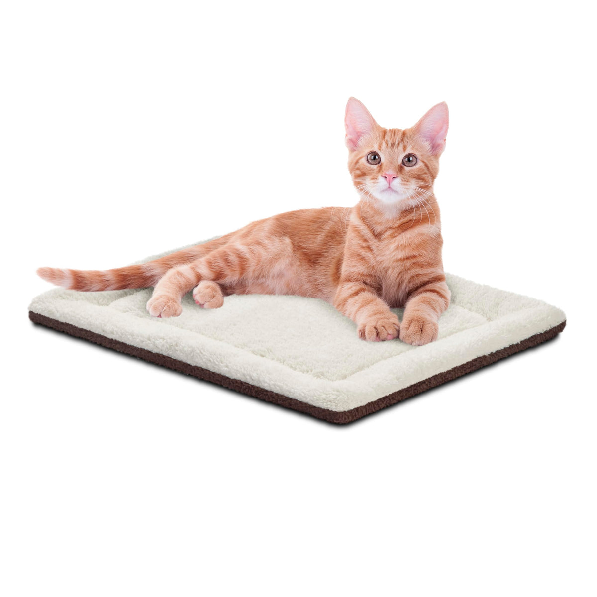 K&H Self-Warming Cat Bed Pad, Self Heating Pad, Small 21 X 17 Oatmeal/Choco