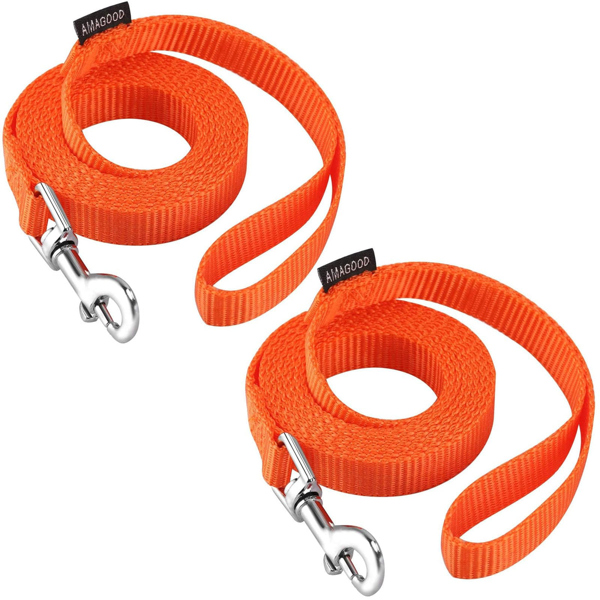 6 FT Puppy/Dog Leashes, Strong Traditional Style Leash with Easy to Use Collar Hook,Dog Lead Great for Small(Red,5/8" x 6 Feet) (Red)