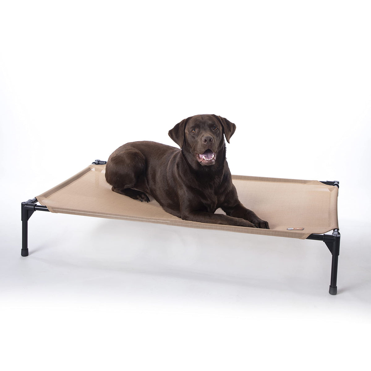 K&H Outdoor Elevated Dog Bed, Cooling Raised Dog Bed, Medium 32x25in, Tan