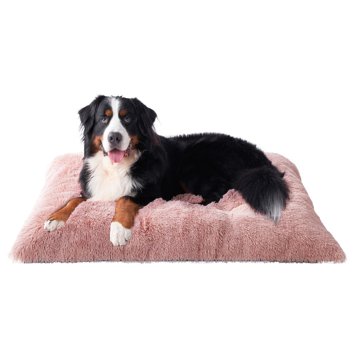 EHEYCIGA Fluffy Dog Crate Bed, Plush Extra Large Dog Pillow, Grey