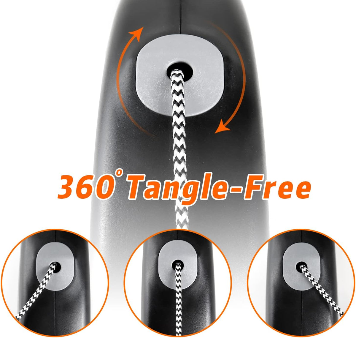 Retractable Dog Leash 30 FT Cord for Medium Large Dogs up to 77 lbs