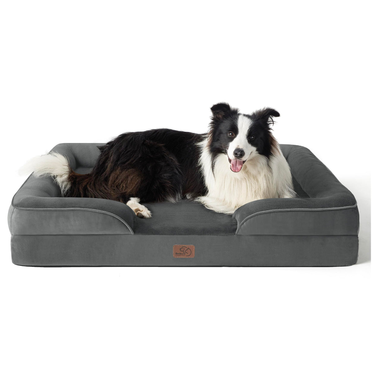 Bedsure Orthopedic Dog Bed Medium Washable Original Design, 28" Grey