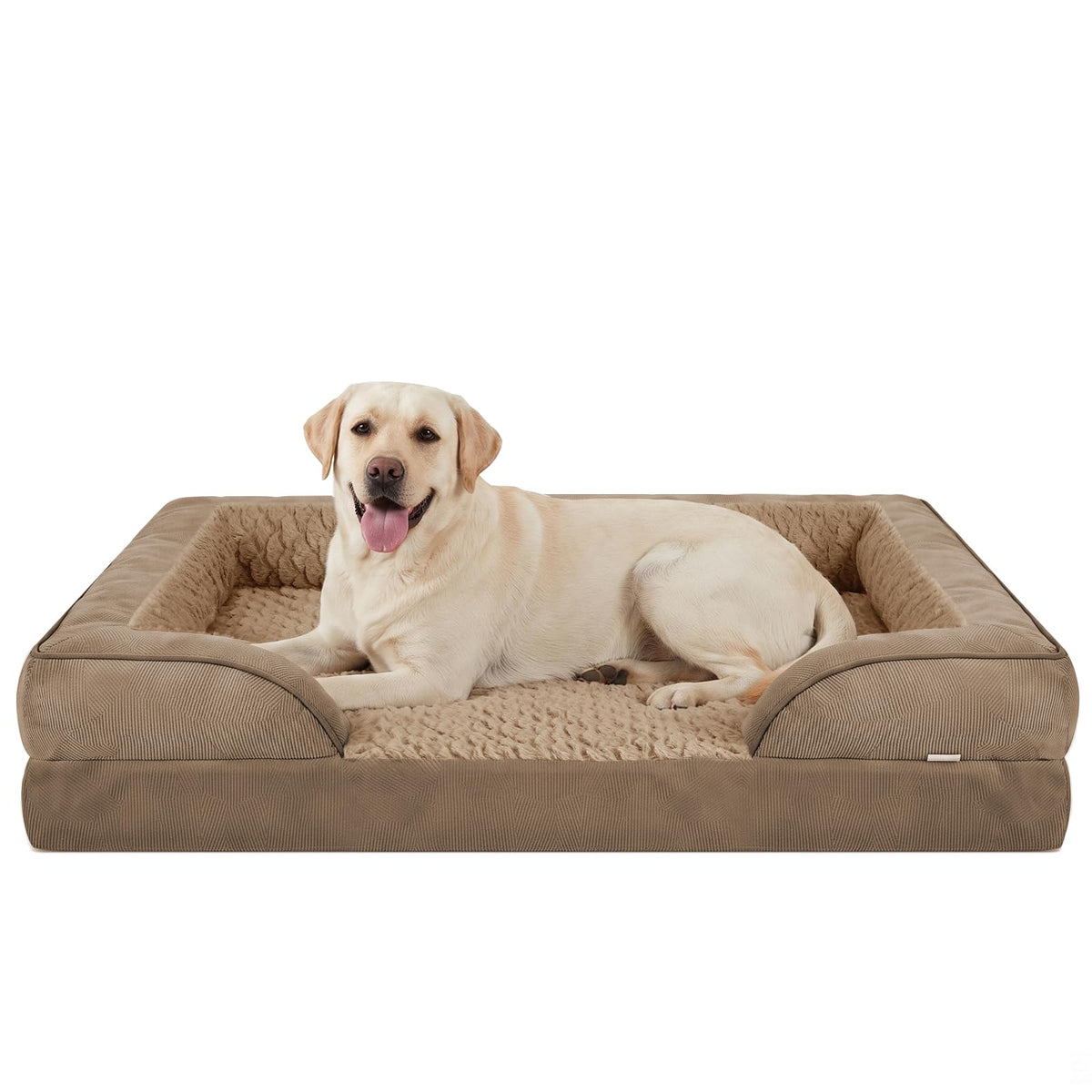 INVENHO Orthopedic Dog Beds Large Sized, XL Washable Dog Sofa with Egg-Crate Foam, Waterproof Lining and Non-Skid Bottom
