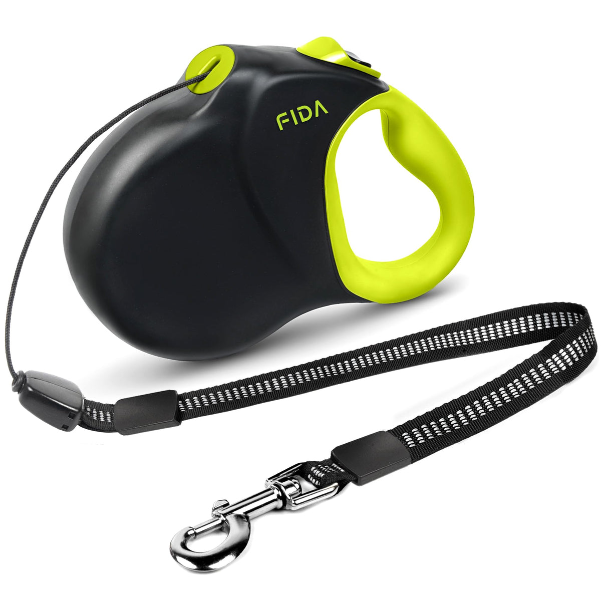 Fida Upgraded Retractable Dog Leash, 30ft, Heavy Duty, Black