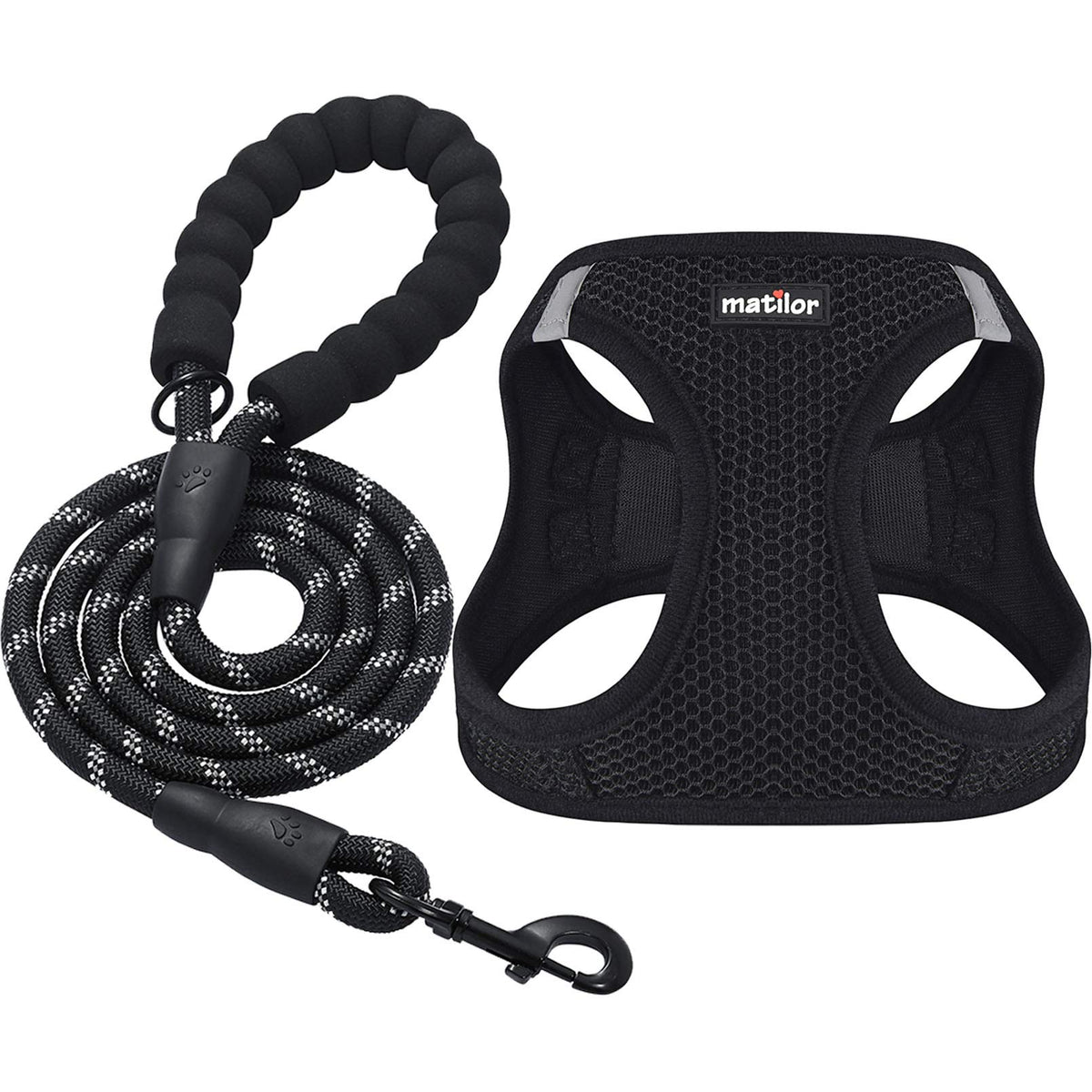 Dog Harness Step-in Breathable Puppy Cat Vest, Medium, Blue