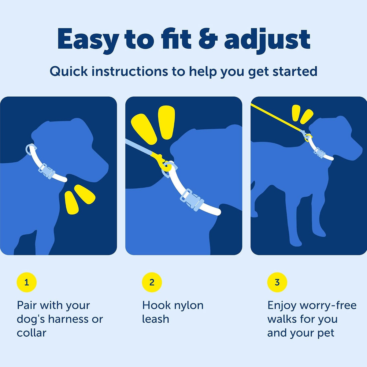 PetSafe Nylon Dog Leash - Strong, Durable, Traditional Style Leash with Easy to Use Bolt Snap - 3/8 in. x 6 ft., Black
