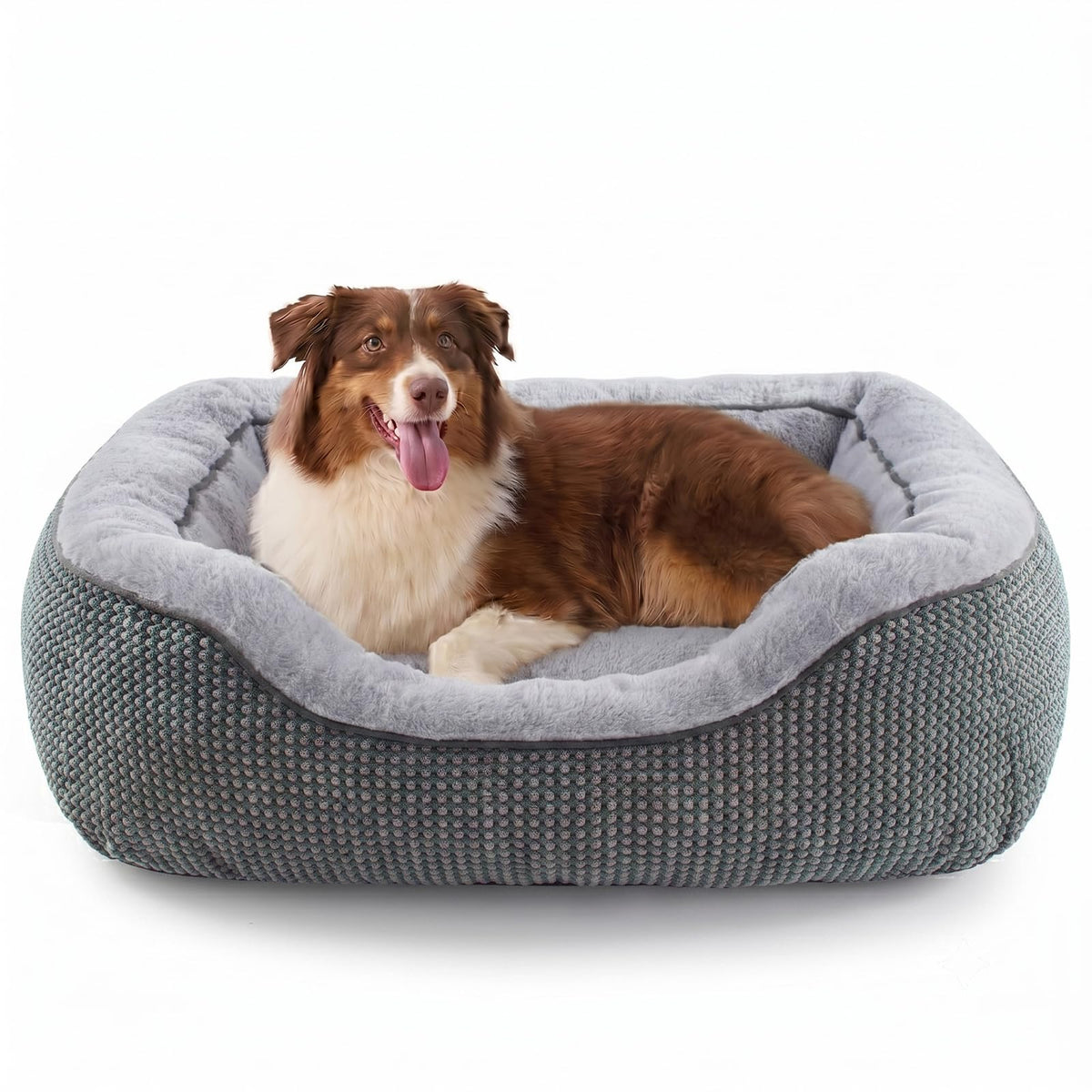 INVENHO Small Dog Bed for Small Dogs, Cat Beds for Indoor Cats Washable, Orthopedic Dog Bed, Warming Soft Calming Sleeping Puppy Bed Durable Pet Bed with Anti-Slip Bottom S(20"x19"x6")