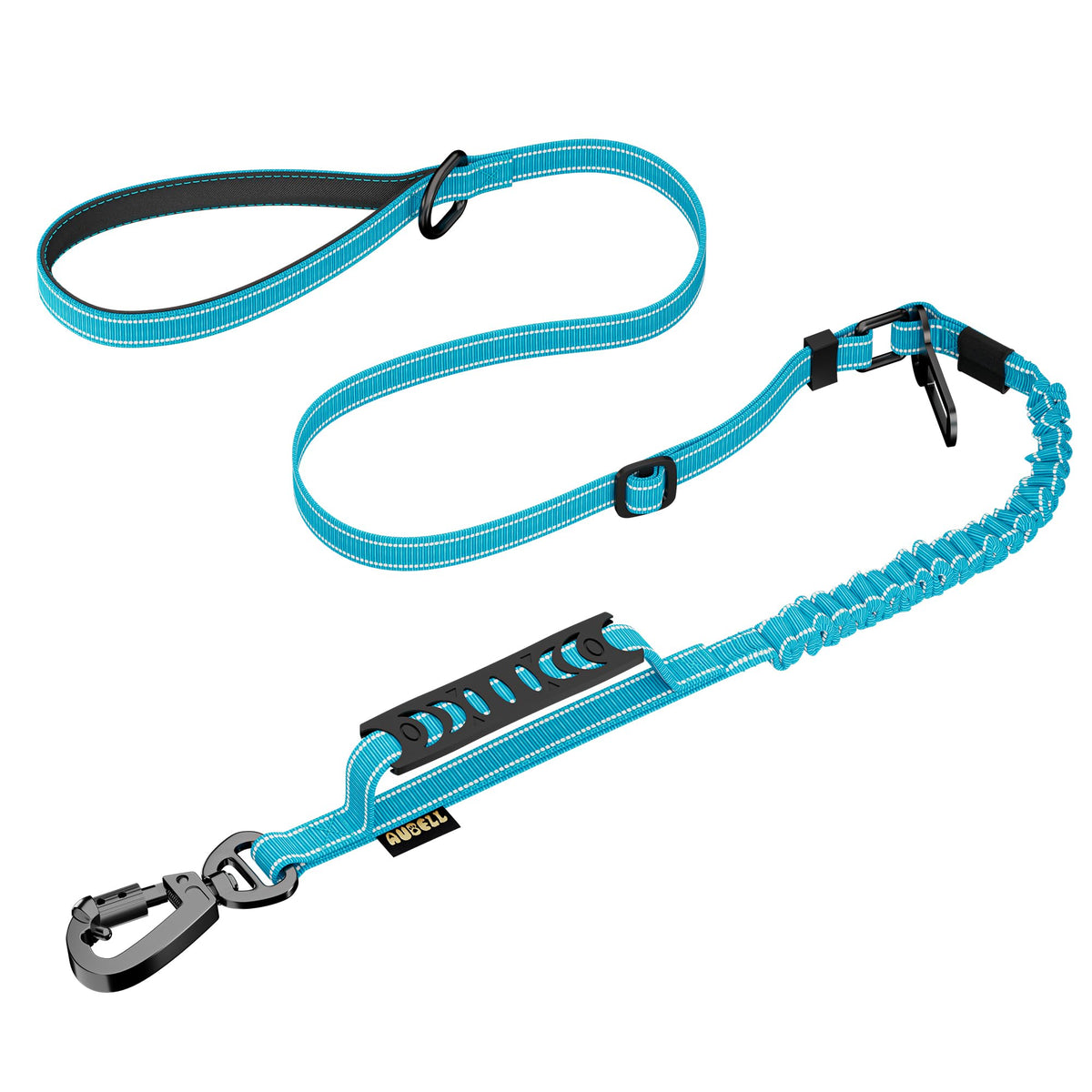 AUBELL Tactical Dog Leash Heavy Duty,4-6ft No Pull Bungee Leash,Pink