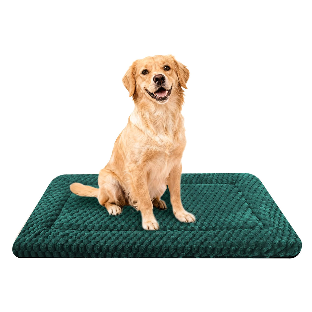 Dog Bed Mat,Reversible & Ultra Soft Kennel Pad-Machine Washable Pet Bed for Dogs & Cats-All-Weather Crate Liner for Crates,Carriers & Travel (Pink, 35" L x 23" W x 1.5" Th)