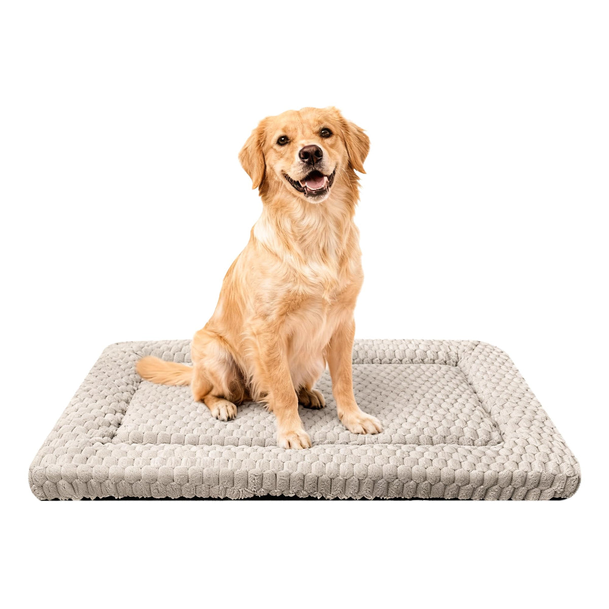 Dog Bed Mat,Reversible & Ultra Soft Kennel Pad-Machine Washable Pet Bed for Dogs & Cats-All-Weather Crate Liner for Crates,Carriers & Travel (Pink, 35" L x 23" W x 1.5" Th)