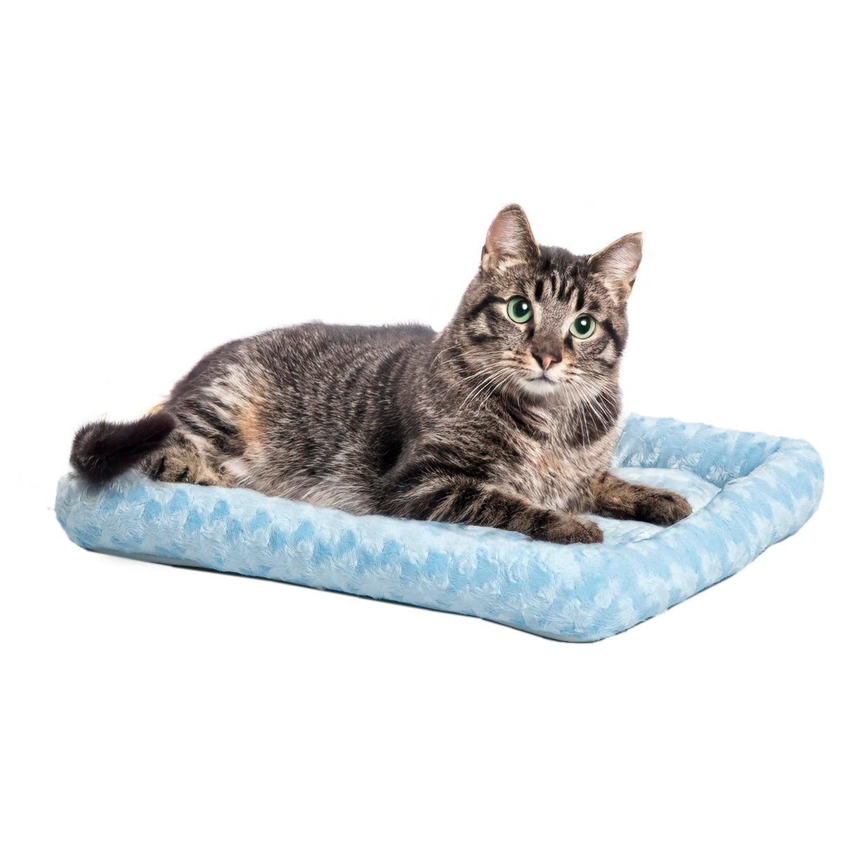 QuietTime by MidWest 24" Dog Crate Bolster Bed, Gray, Small Breeds