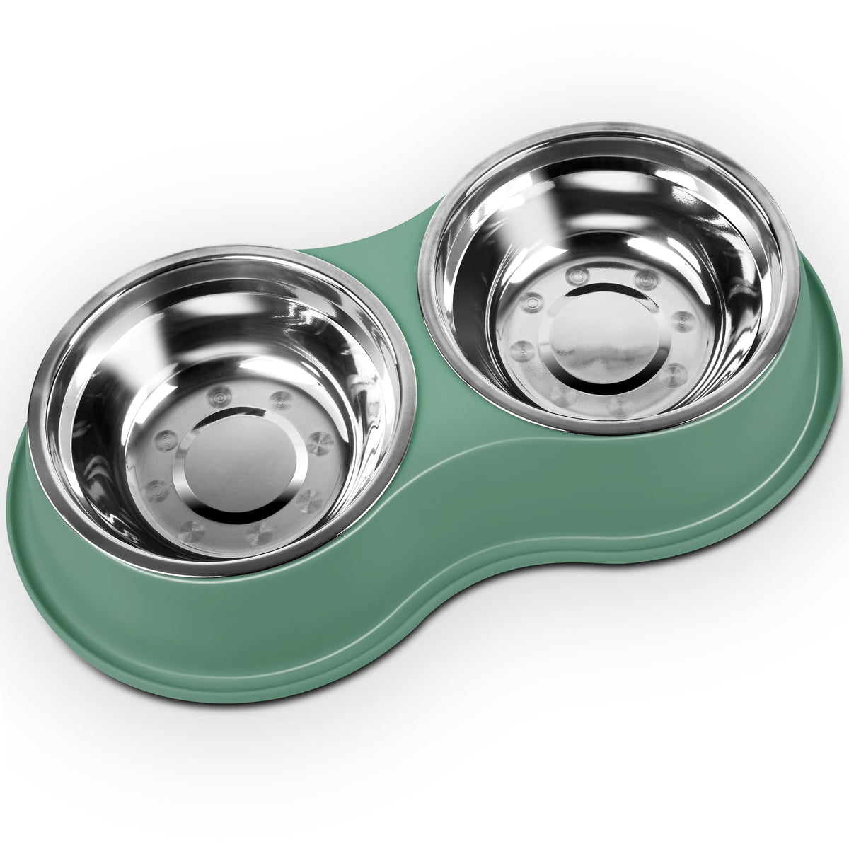 Epetslove Stainless Steel Dog Bowls Double Non-Slip Dog Water and Food Bowl