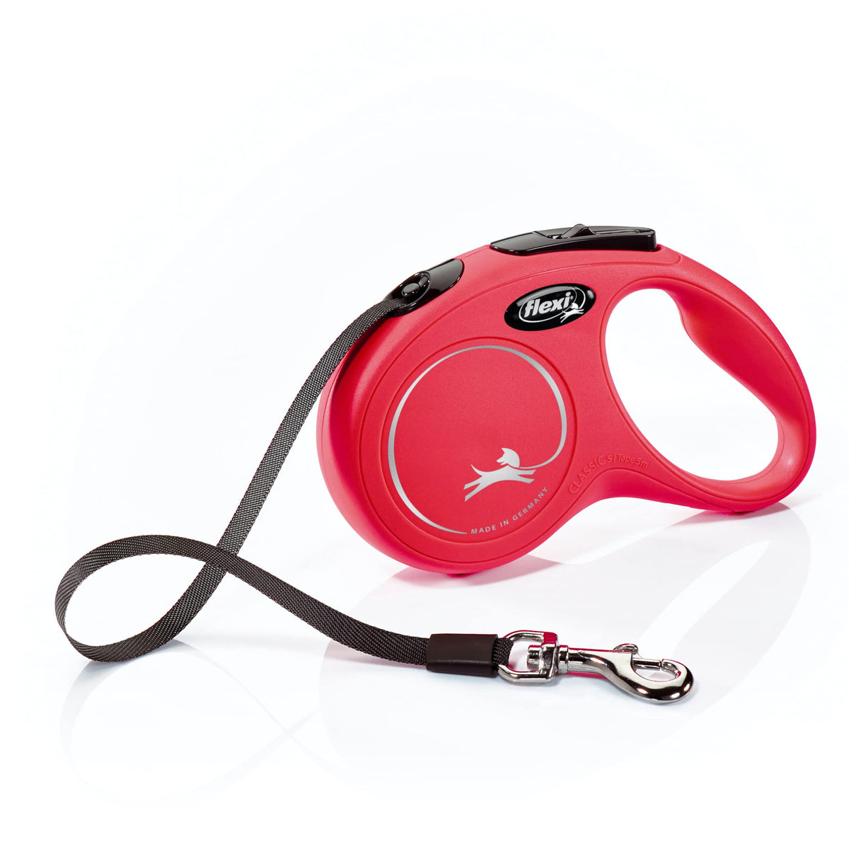 FLEXI® Classic Tape Retractable Dog Leash, Large, 26 ft - Black