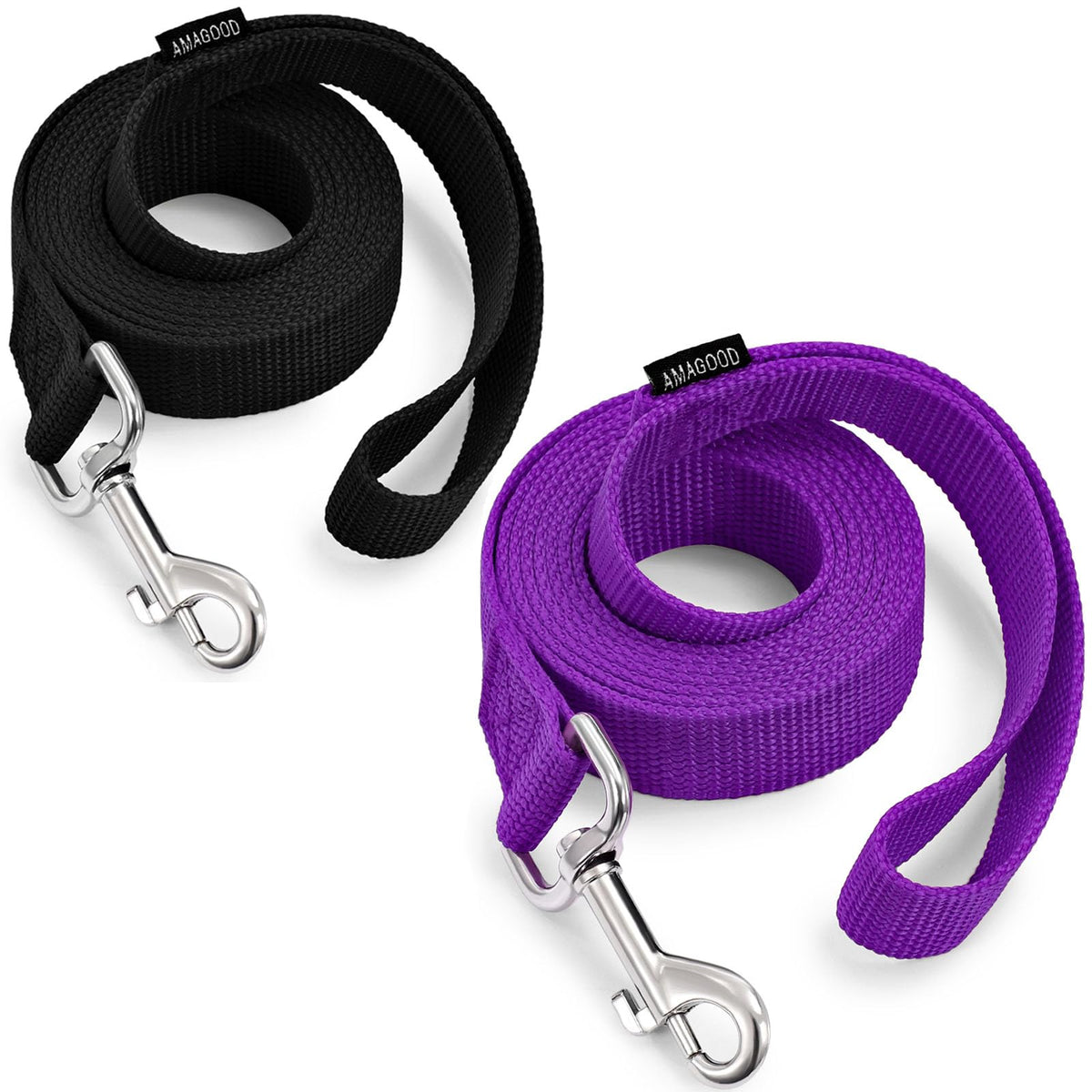 6 FT Puppy/Dog Leashes, Strong Traditional Style Leash with Easy to Use Collar Hook,Dog Lead Great for Small(Red,5/8" x 6 Feet) (Red)
