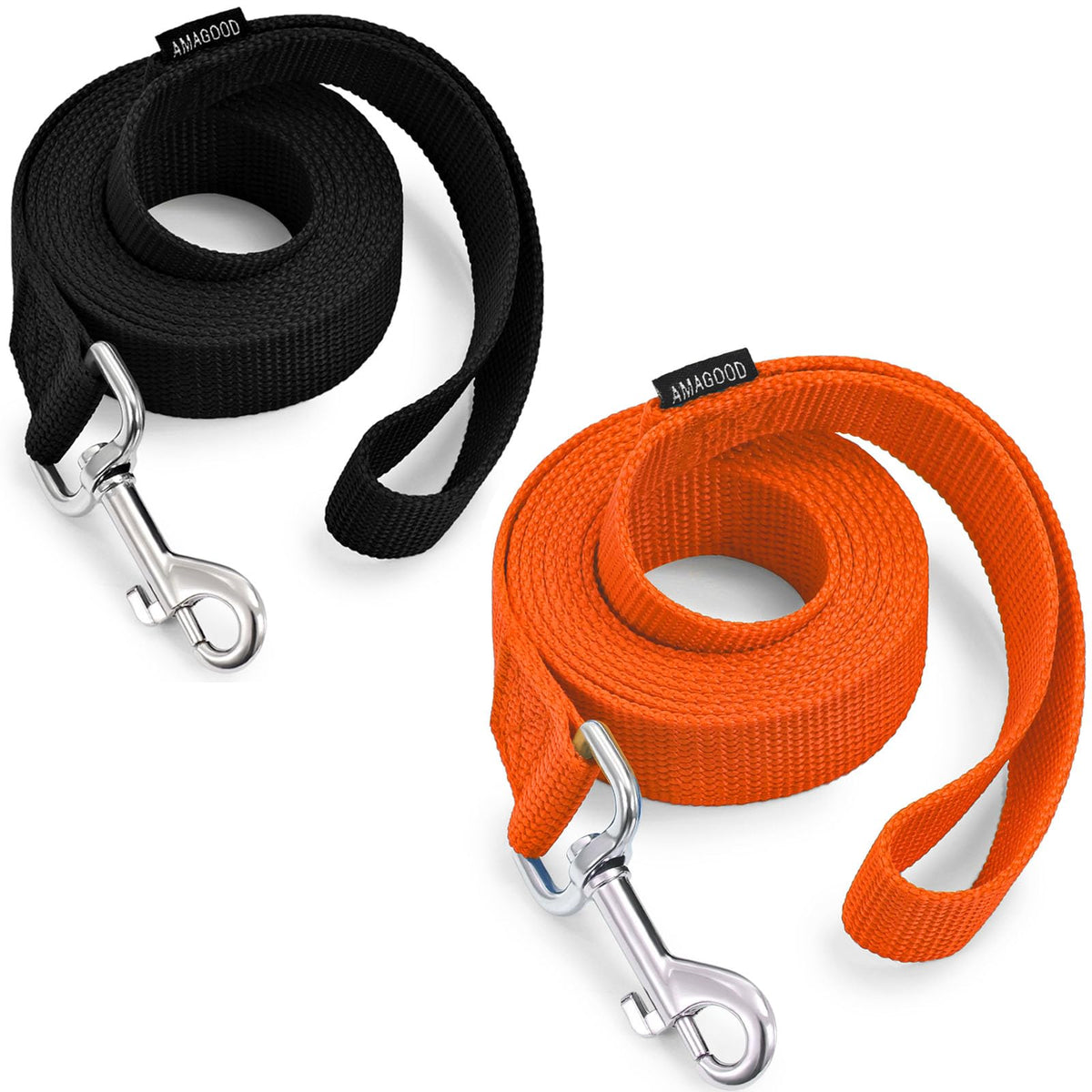 6 FT Puppy/Dog Leashes, Strong Traditional Style Leash with Easy to Use Collar Hook,Dog Lead Great for Small(Red,5/8" x 6 Feet) (Red)