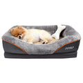 JOYELF Medium Memory Foam Dog Bed Orthopedic Dog Bed & Sofa with Removable Washable Cover and Squeaker Toy as Gift
