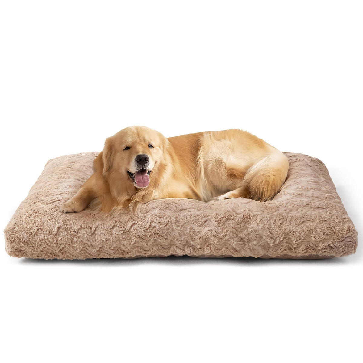 EHEYCIGA Washable Large Dog Bed for Crate, 35x23 Inch Pet Bed, Grey