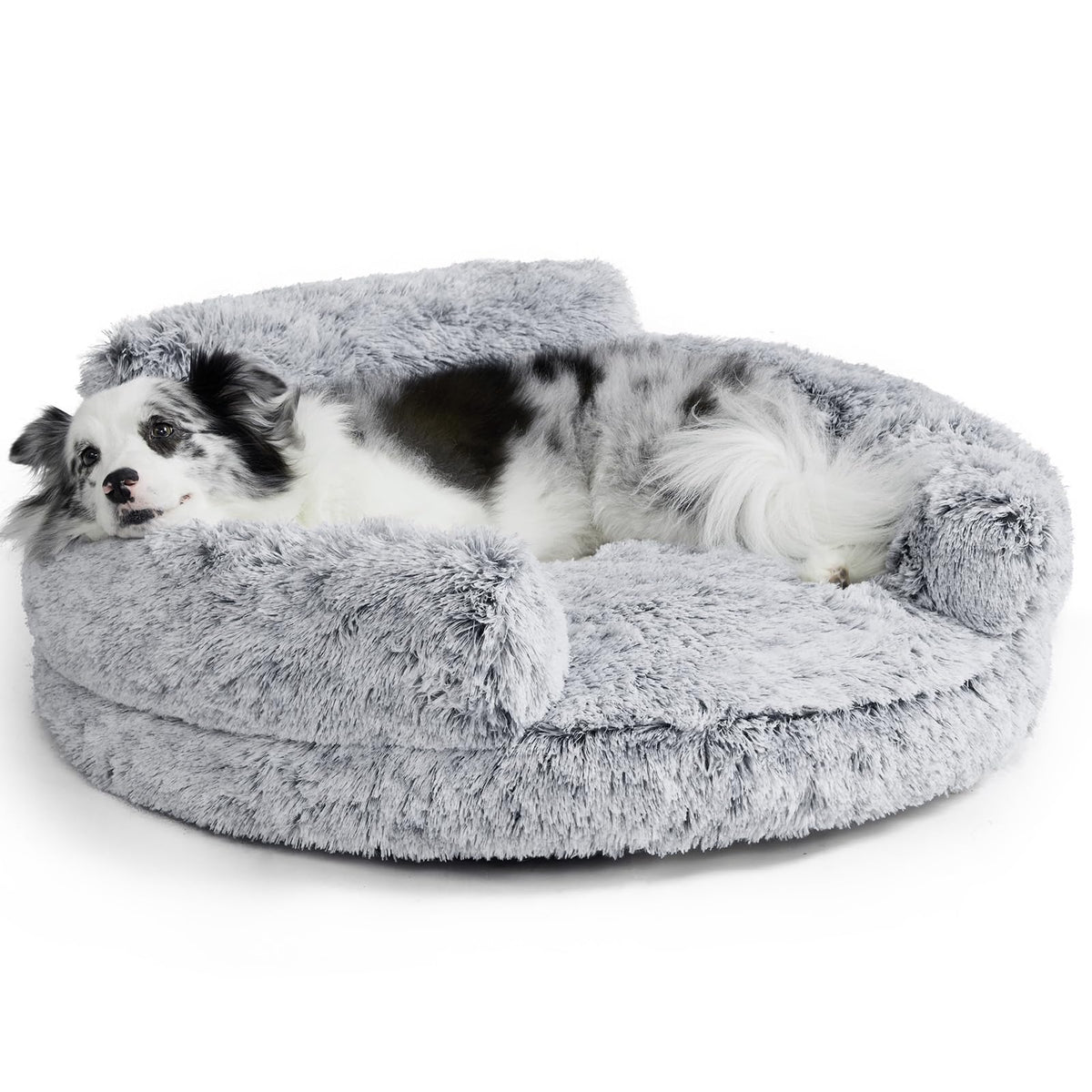EHEYCIGA 23" Calming Donut Dog Bed for Small Dog & Cat Washable Pet Couch