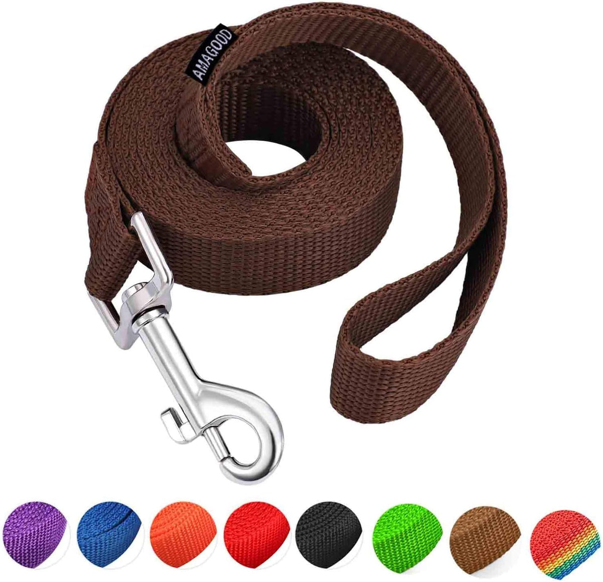 6 FT Puppy/Dog Leashes, Strong Traditional Style Leash with Easy to Use Collar Hook,Dog Lead Great for Small(Red,5/8" x 6 Feet) (Red)