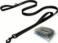 Heavy Duty Dog Leash - 2 Handles by Padded Traffic Handle for Extra Control, 6foot Long - Perfect for Medium to Large Dogs (6 ft, Black)