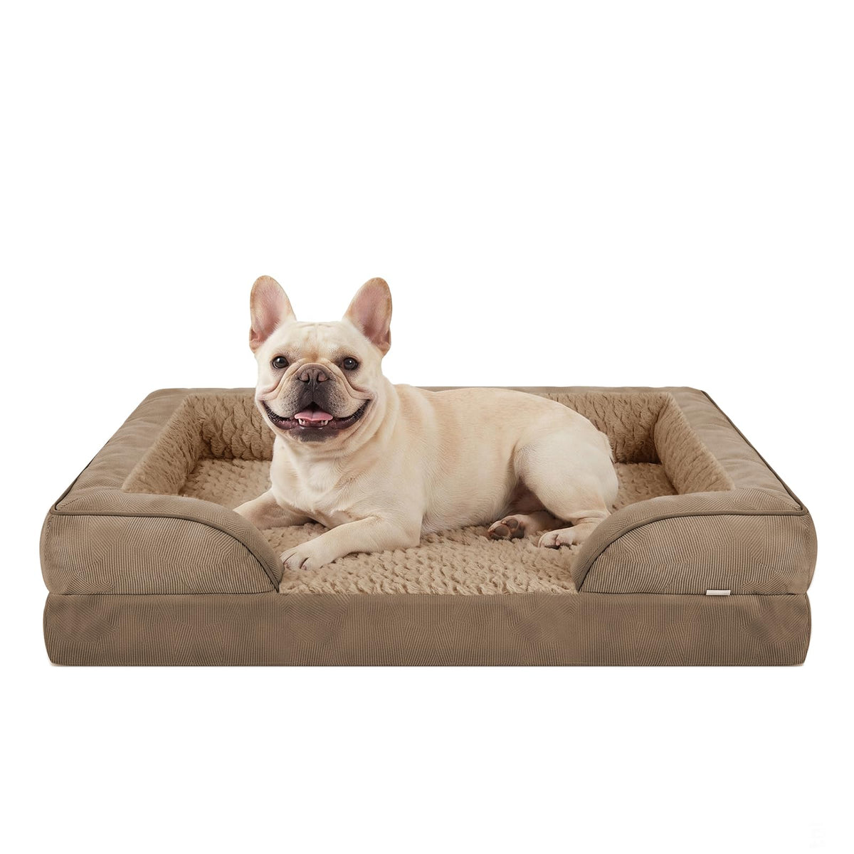 INVENHO Orthopedic Dog Beds Large Sized, XL Washable Dog Sofa with Egg-Crate Foam, Waterproof Lining and Non-Skid Bottom