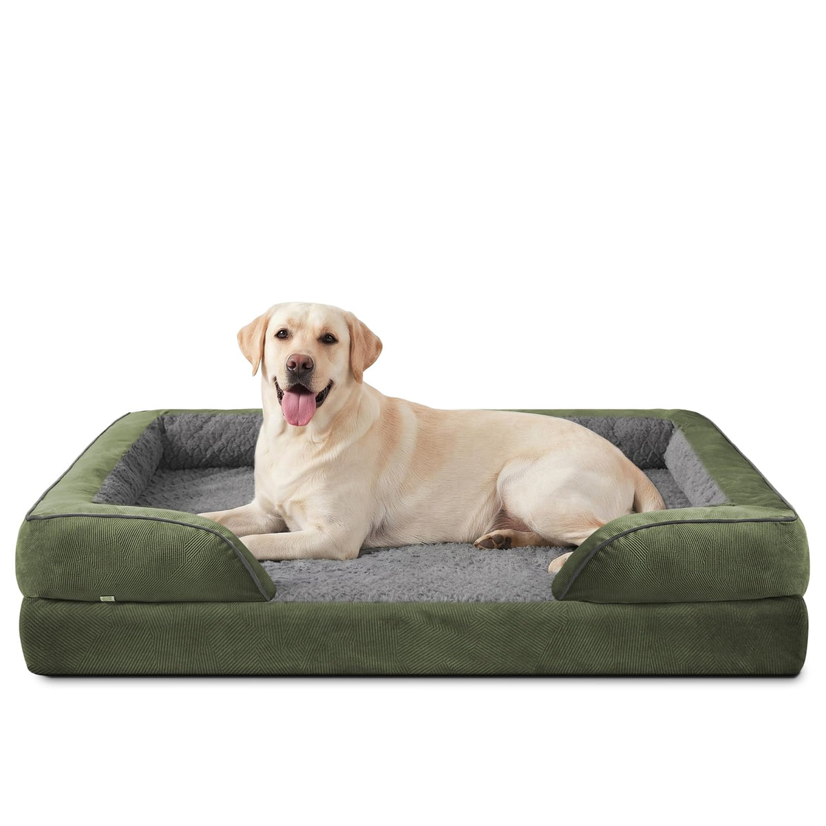INVENHO Orthopedic Dog Beds Large Sized, XL Washable Dog Sofa with Egg-Crate Foam, Waterproof Lining and Non-Skid Bottom