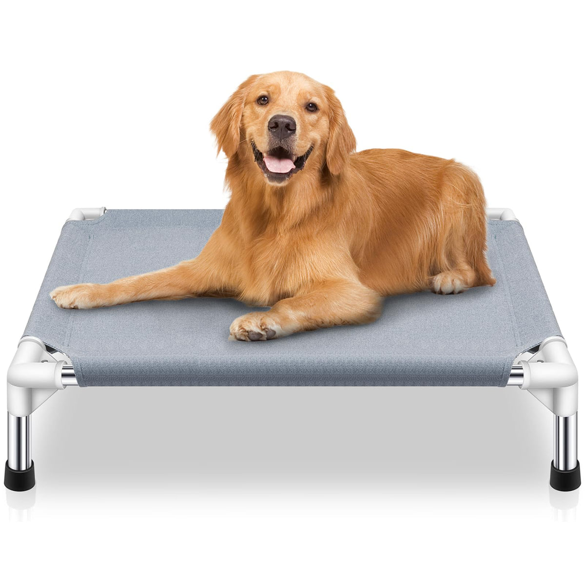 Elevated Dog Bed, Raised Outdoor Dog Bed for Medium Dogs, Portable Pet Cots