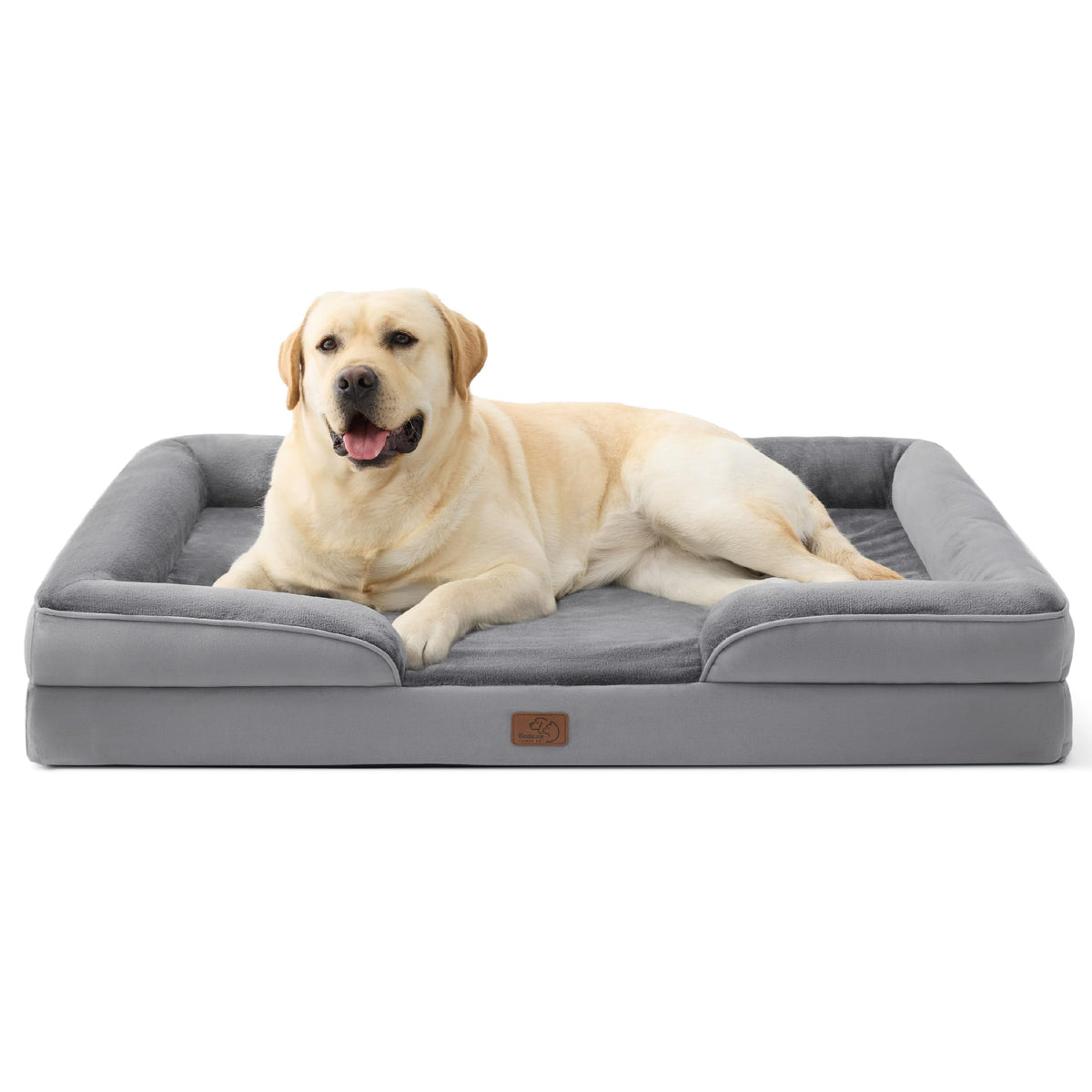 Bedsure Orthopedic Dog Bed Medium Washable Original Design, 28" Grey