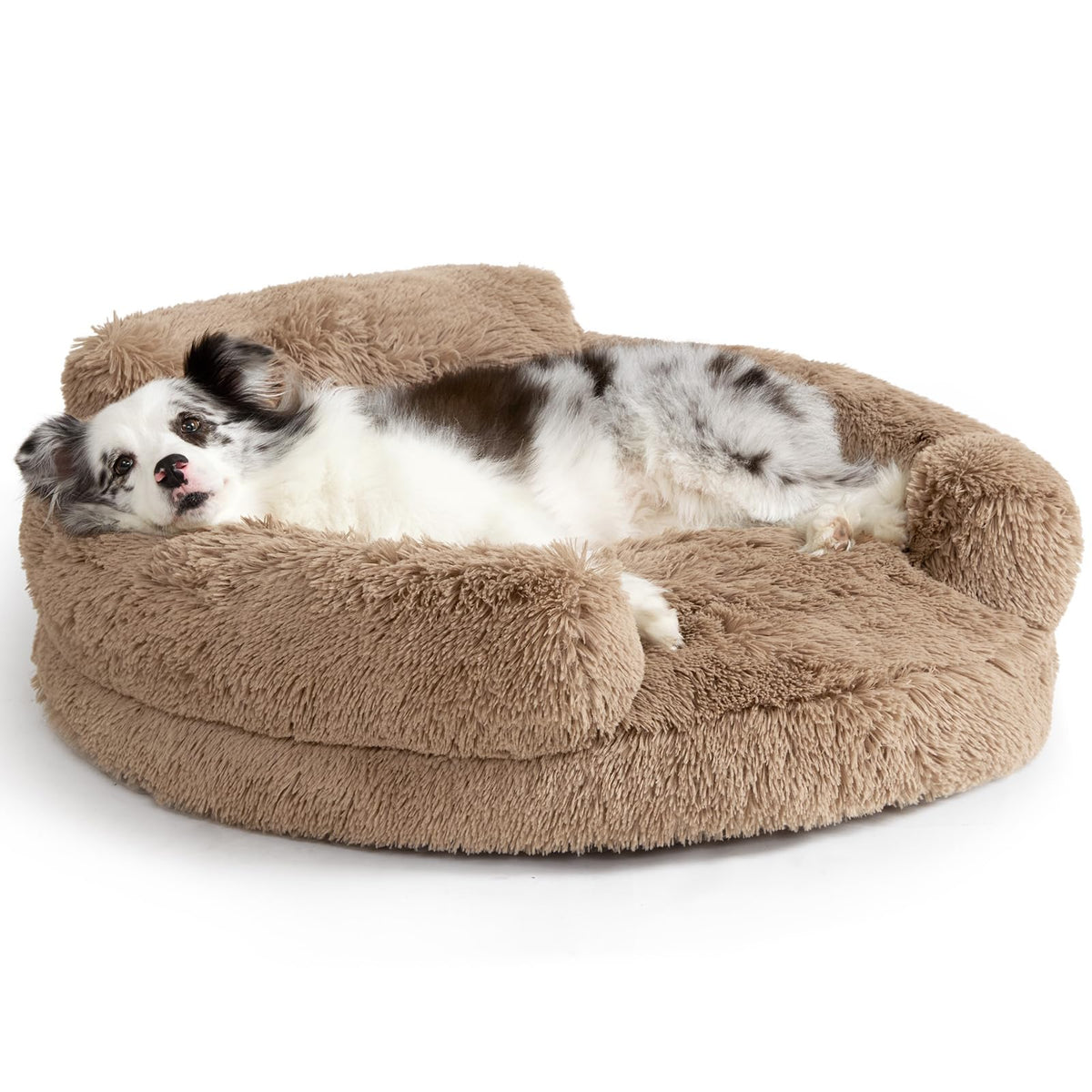 EHEYCIGA 23" Calming Donut Dog Bed for Small Dog & Cat Washable Pet Couch
