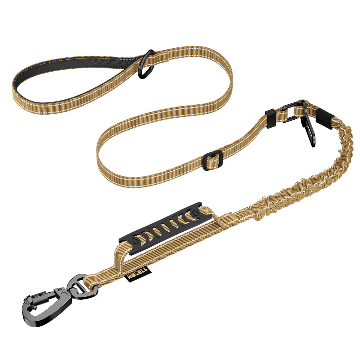 AUBELL Tactical Dog Leash Heavy Duty,4-6ft No Pull Bungee Leash,Pink