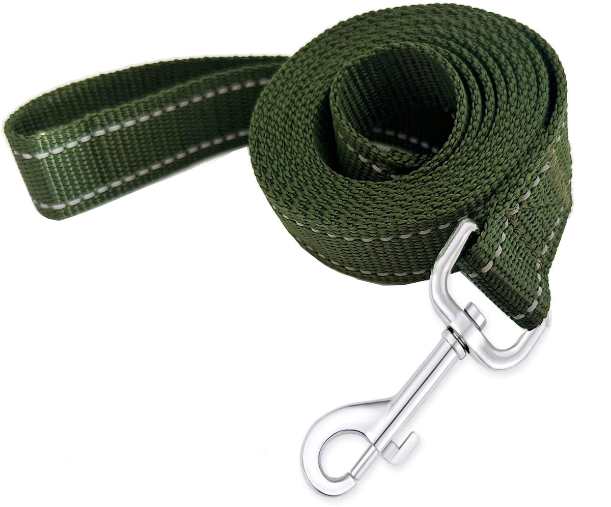 Nylon Dog Training Leash, Traction Rope, 4Ft /5 Foot /6 Feet Long, 5/8 inch 3/4 Inch 1 Inch Wide, for Small and Medium Dogs