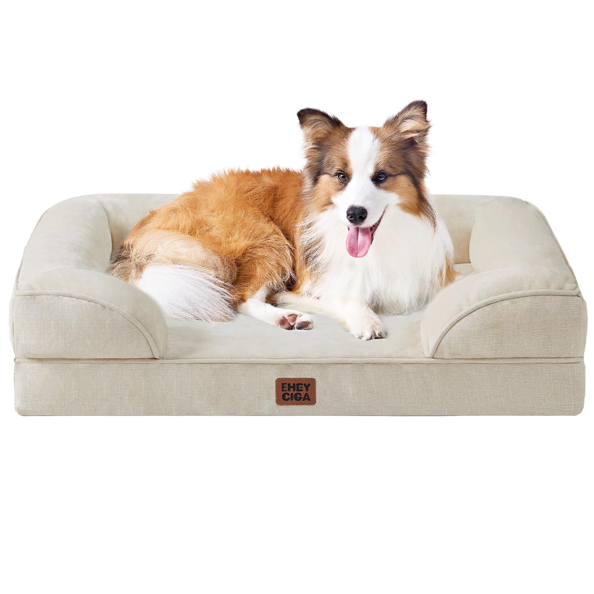 EHEYCIGA Orthopedic Extra Large Dog Bed, Waterproof Washable XL Pet Bed 44"