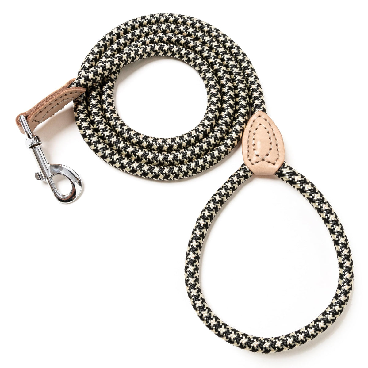 Mile High Life Dog Leash with Genuine Leather-Wrapped Ends, 4/5/6FT