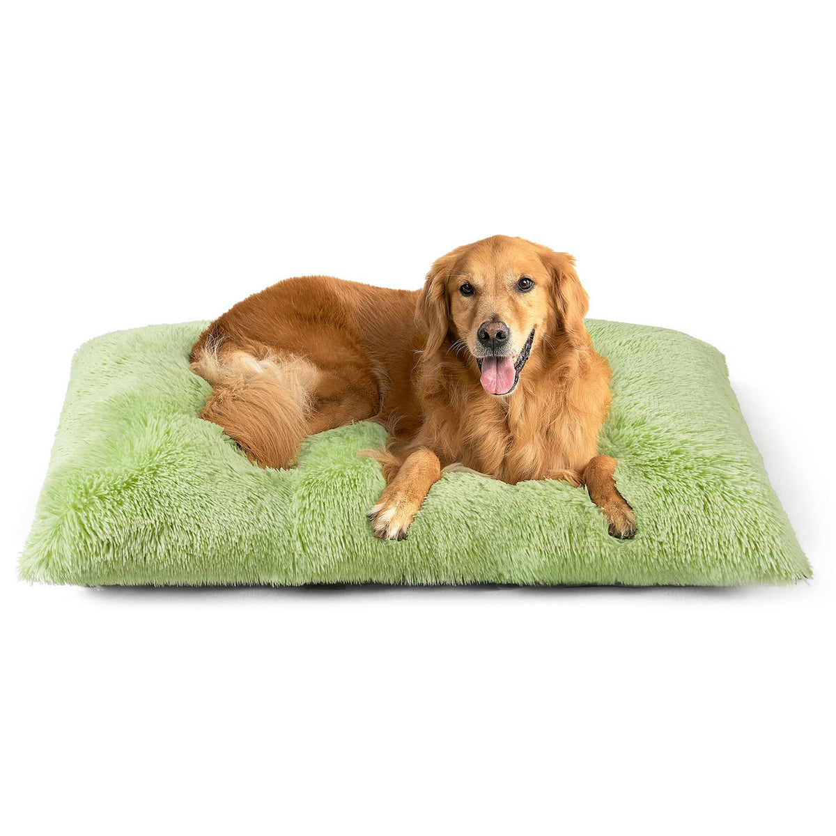 EHEYCIGA Fluffy Dog Crate Bed, Plush Extra Large Dog Pillow, Grey