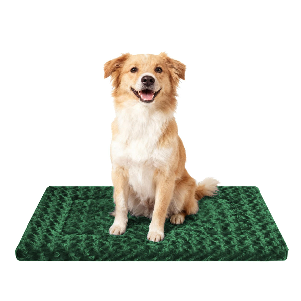 Dog Bed Mat,Reversible & Ultra Soft Kennel Pad-Machine Washable Pet Bed for Dogs & Cats-All-Weather Crate Liner for Crates,Carriers & Travel (Pink, 35" L x 23" W x 1.5" Th)