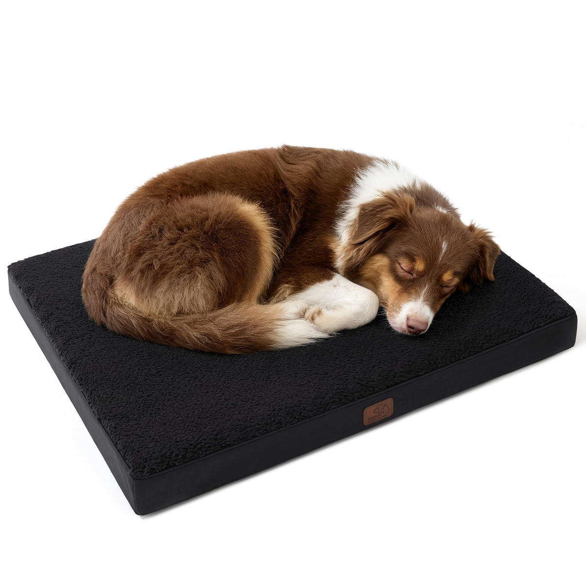 Bedsure Washable Dog Beds Large Sized Dog with Comfy Sherpa, 36x27in Grey