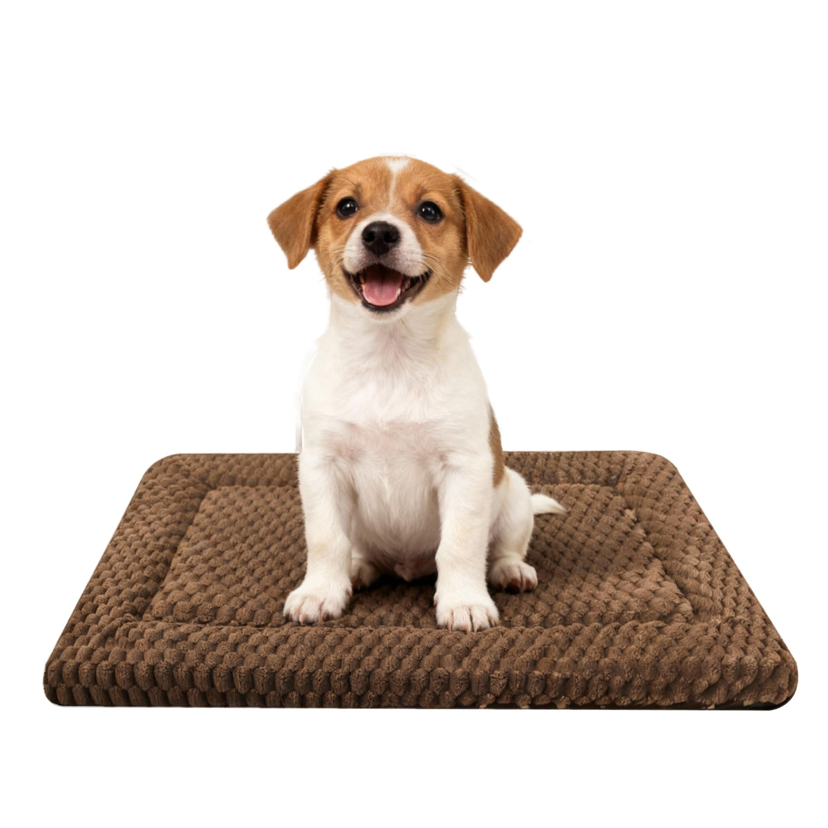 Dog Bed Mat,Reversible & Ultra Soft Kennel Pad-Machine Washable Pet Bed for Dogs & Cats-All-Weather Crate Liner for Crates,Carriers & Travel (Pink, 35" L x 23" W x 1.5" Th)