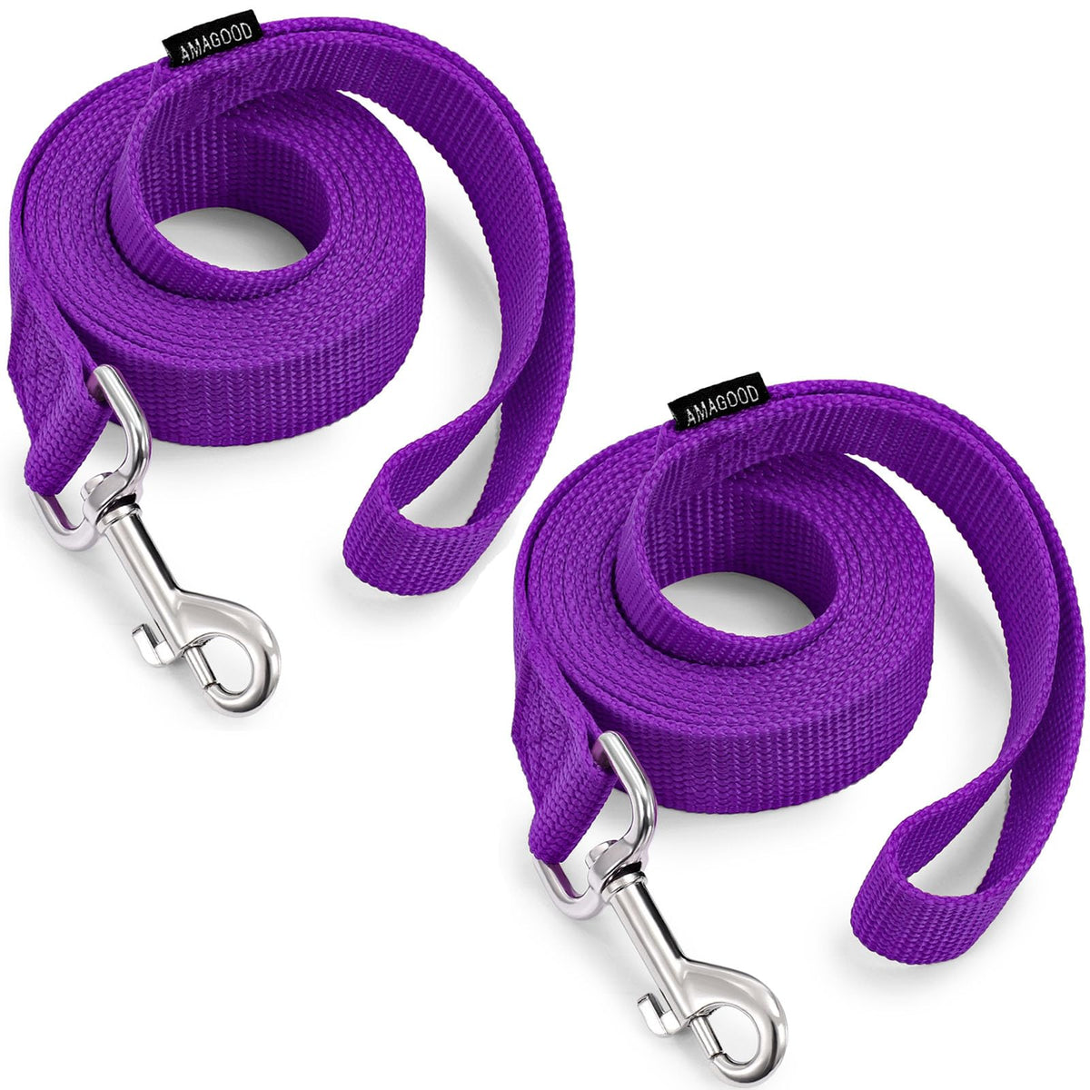 6 FT Puppy/Dog Leashes, Strong Traditional Style Leash with Easy to Use Collar Hook,Dog Lead Great for Small(Red,5/8" x 6 Feet) (Red)